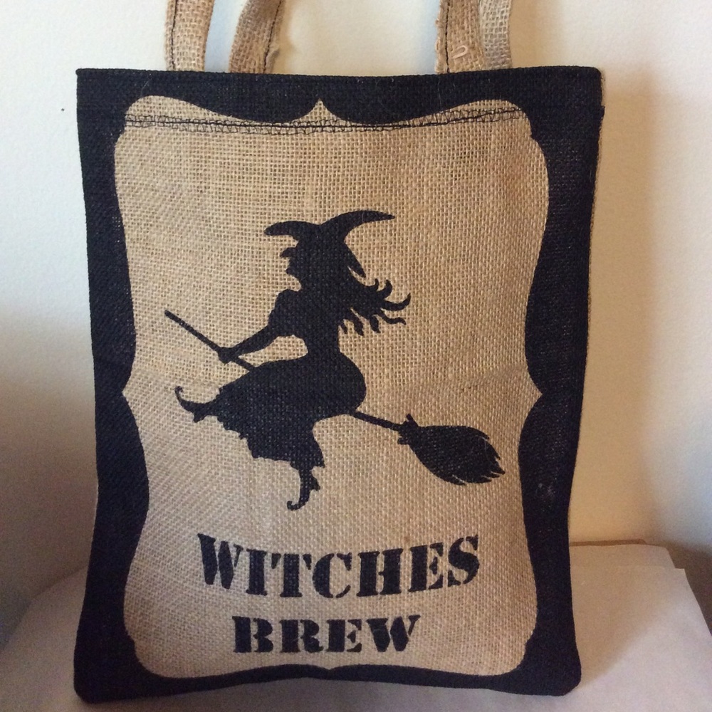 Burlap Halloween Trick or Treat Bag